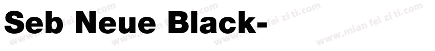 Seb Neue Black字体转换